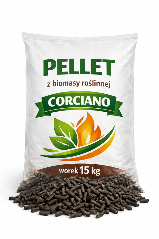 Pellet BIOMASA ROŚLINNA  paleta 750 kg (50 X 15KG) Łupina i słonecznika